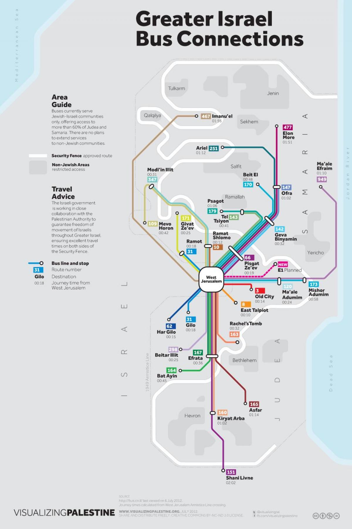 karta av buss 