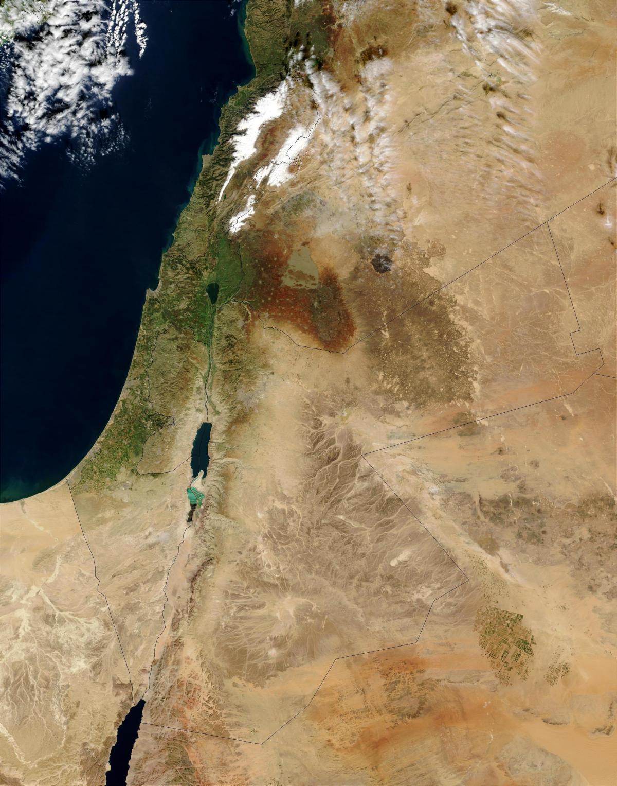 karta över israel satellit - 