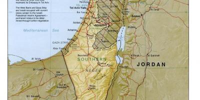 Karta över israel geografi 