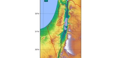 Karta över israel höjd