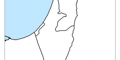 Karta över israel tom
