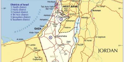 Israel regioner karta